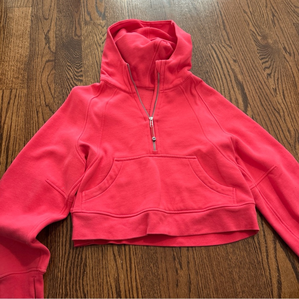 lululemon athletica Vibrant Pink Half-Zip Hoodie